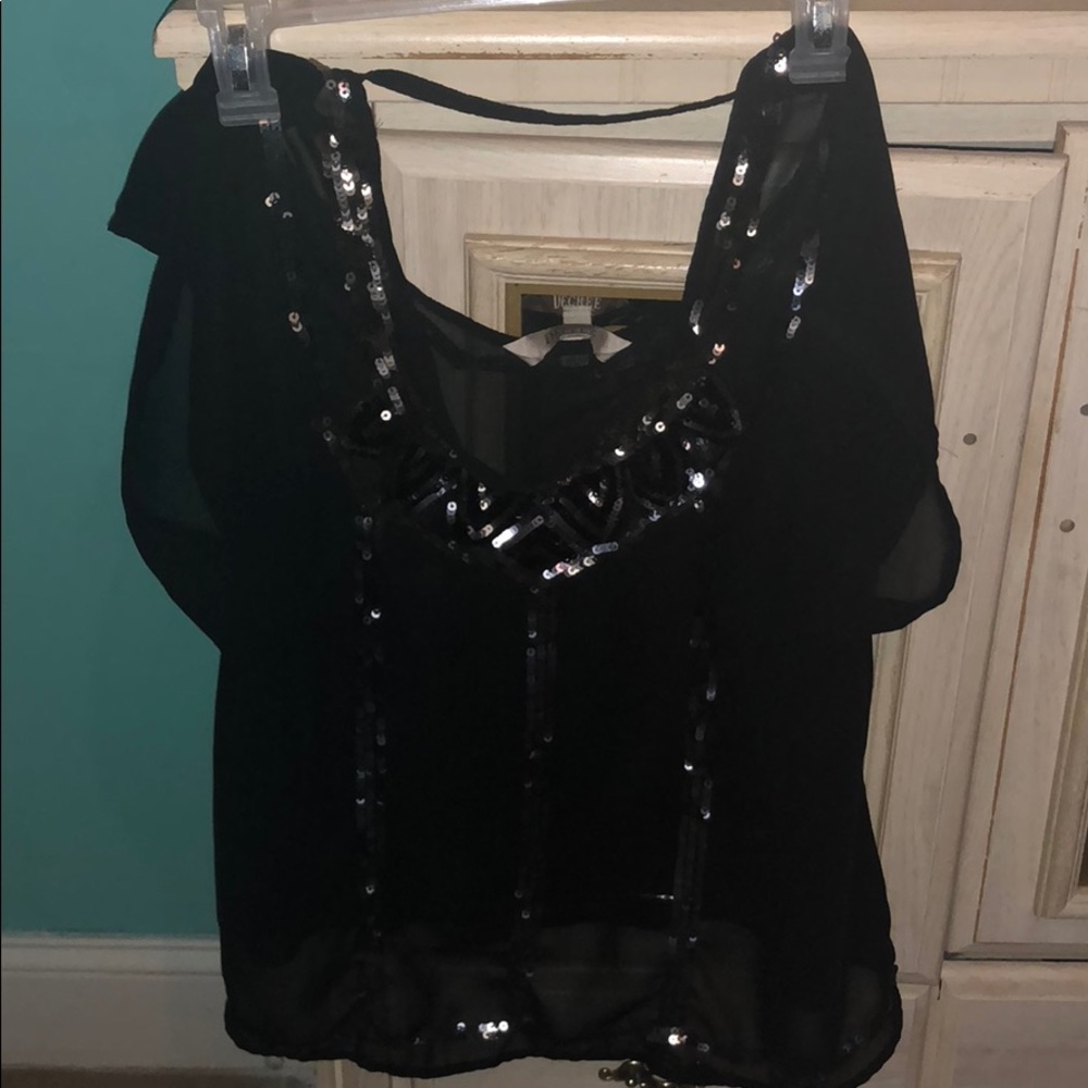 Black Sparkly Dress Shirt 🎀